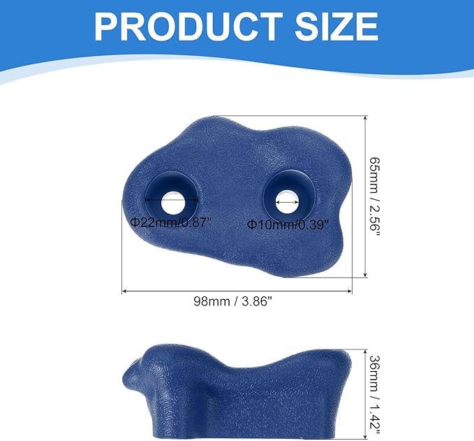 PATIKIL Climbing Rock Wall Grips Play Set Climber Attachments with Double Hole