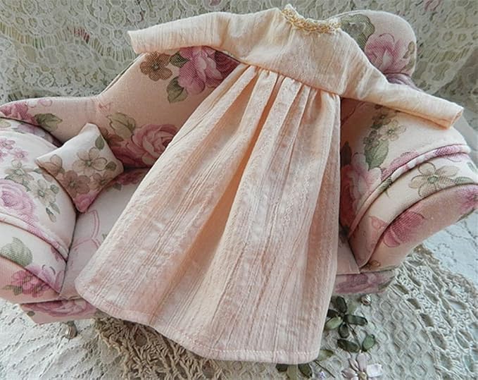 Doll Clothing Extra Long Robe for Blyth,Ob24,Licca,Azone BJD Doll Clothes Toys Accessories Gifts (Light Pink) (Only Clothes)