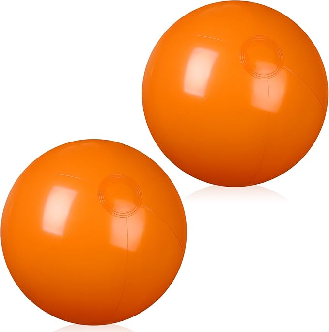 2 Pcs Inflatable Beach Ball 20 inch Swimming Pool Balls Summer Outdoor