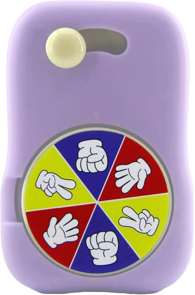 6 Games in 1 Spinner Toys for Party Rock Paper Scissors Kids Fun Christmas Toys White Elephant Gifts Party Game Fidget Toys for Teen Adult(Purple)