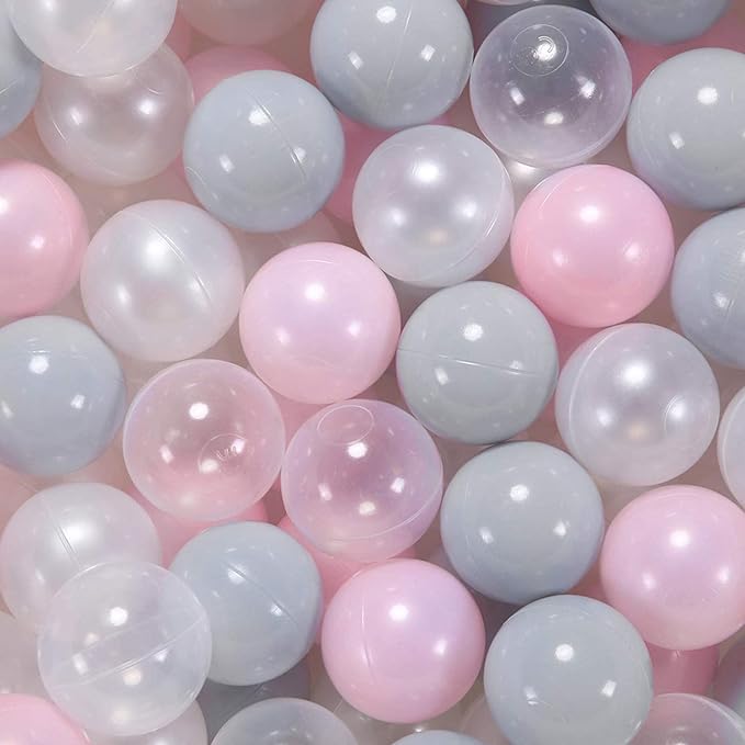 GOGOSO Ball Pit Balls for Toddlers Kids Plastic Balls for Ball-Pit Playpen Pool Baby Play Pastel BPA-Free Non Toxic Play Pastel Crush Proof Bal 50 100 200 500 1000 Count