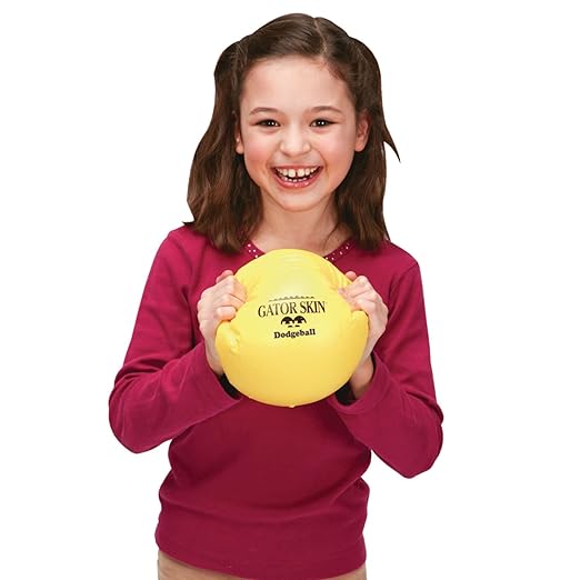 S&S Worldwide Gator Skin Foam Dodgeballs - Easy Grip Starter Balls, Low Density Foam for No Sting, Durable Coating, Tear and Puncture Resistant, 6 inch Small Size for Kids, Multicolor, 6 Pack