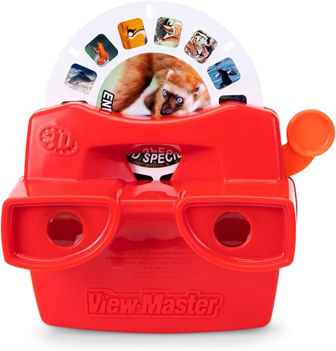 Classic View-Master Metallic Viewfinder with 2 Reels - Retro STEM Learning Toy for Kids & Adults, Nature Education for Ages 3+