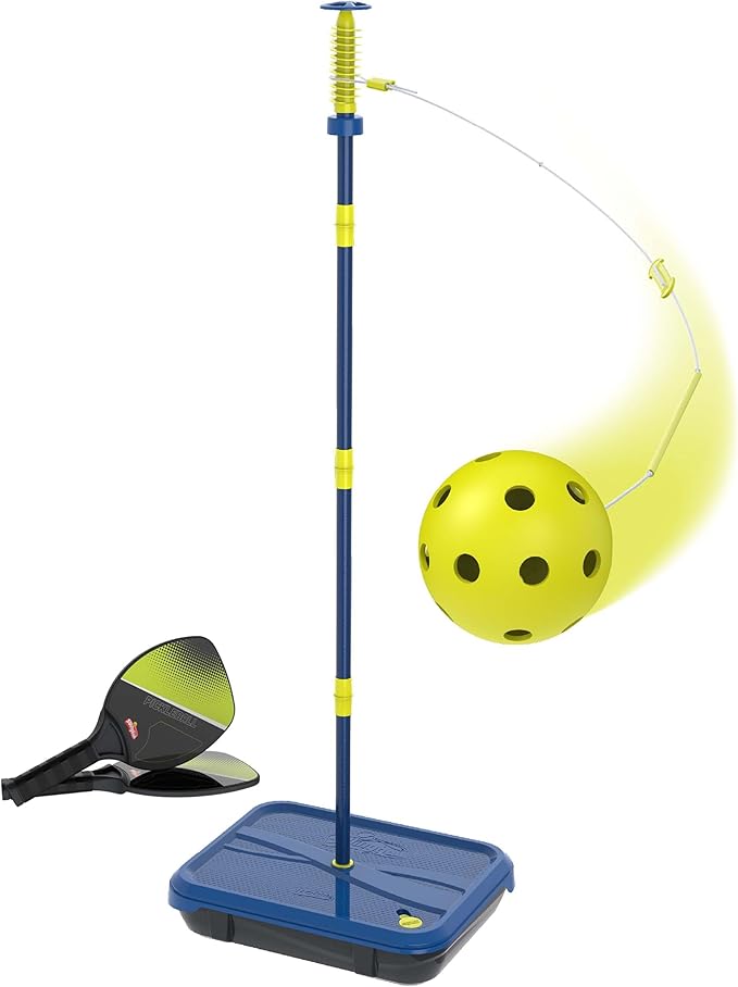 Swingball Pickleball Paddles Tether Tennis Game Set - Portable All-Surface Base, Durable, Easy Assembly, Indoor & Outdoor Games, Backyard Games for Kids, Active Play for Kids and Families, Ages 4+