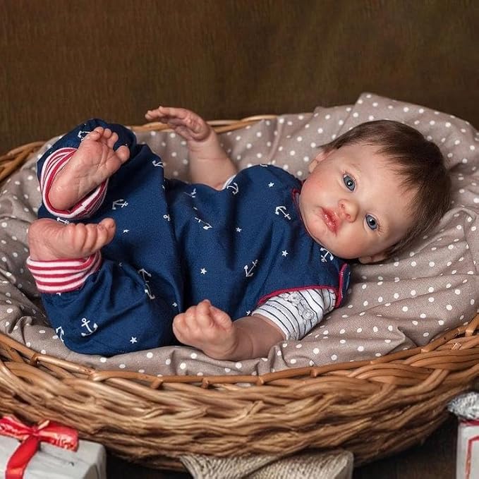 Zero Pam Reborn Baby Dolls Silicone Full Body-18'' Anatomically Correct Boy, Realistic Baby Doll, Posable Full Silicone Babys Doll, Real Life Reborn Dolls for Girls