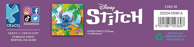 Ceaco - Disney Friends - Flower Power Stitch - 200 Piece Jigsaw Puzzle