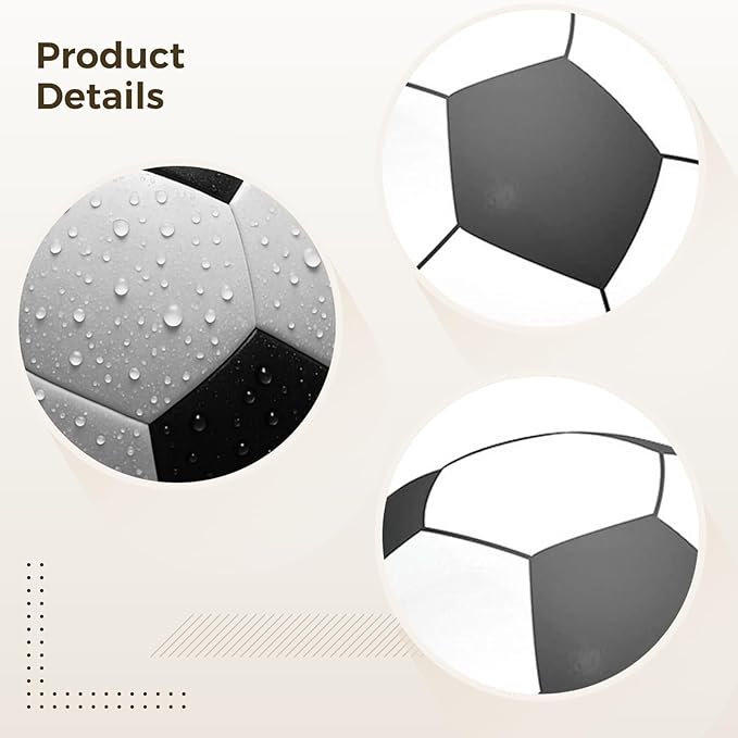 2 PCS Giant Inflatable Soccer Balls, 40 in Jumbo Beach PVC Ball, Oversized Fun for Party, Kindergarten Sports