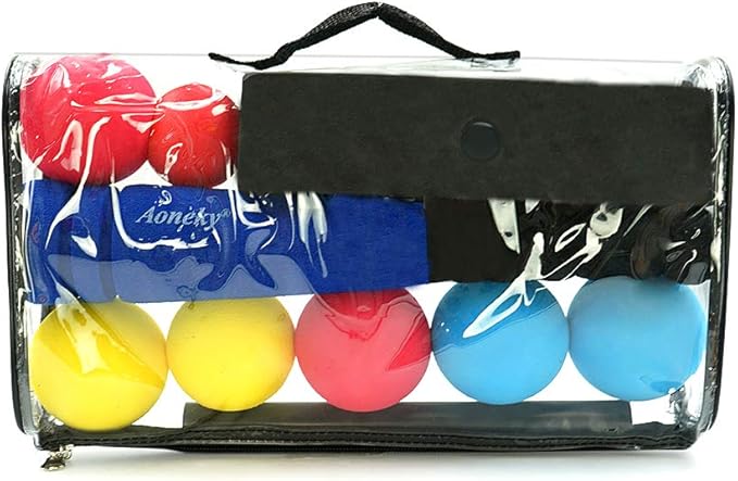 Aoneky Mini Foam Tball Set for Toddlers - Carry Bag Included - Best Baseball T Ball Toys for Kids Age 1 Years Old (Blue)