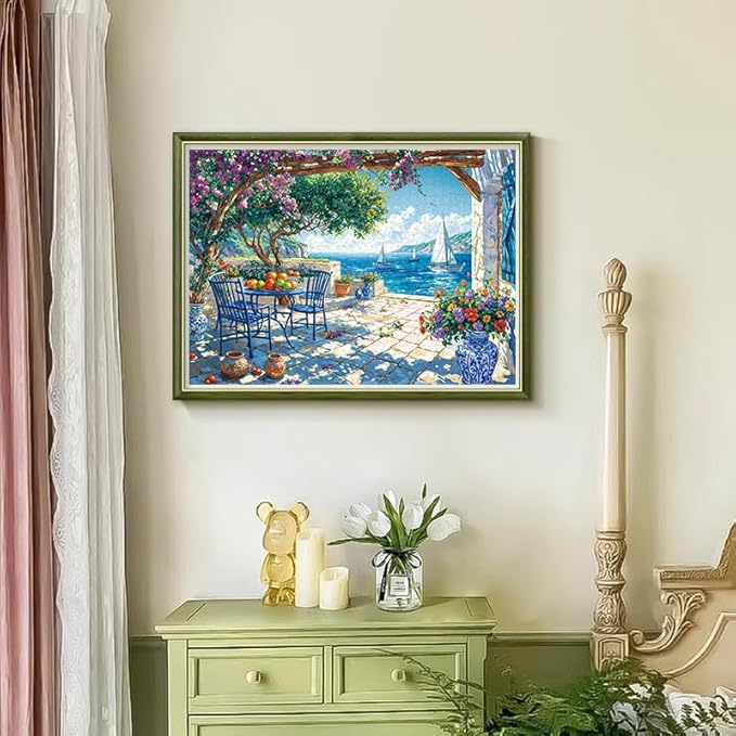 Jigsaw Puzzles for Adults 1000 Pieces, Interlock Perfectly No Dust, Impossible Difficult Hard Fun 1000 Piece Jigsaw Puzzles for Adults-1:1 Poster-Summer Coast