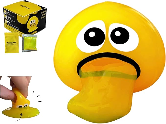 Puking Ball® - Patented, Non-Toxic, Fidget Toy, Stress Ball, Slime, Sensory Toy for Kids Adults