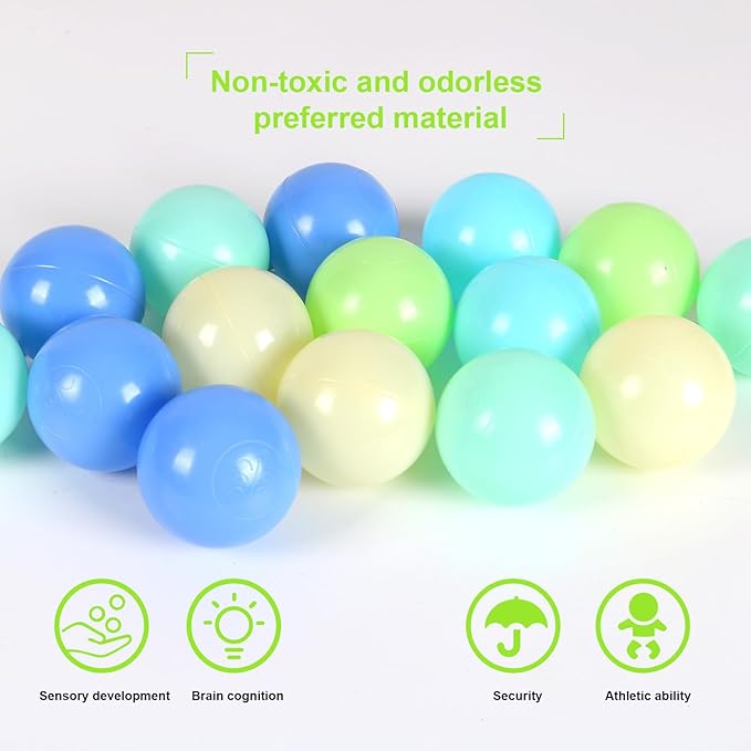 TRENDBOX Ball Pit Balls Plastic Balls for Ball Pit Pool Playpen Babies Kids Children Birthday Parties