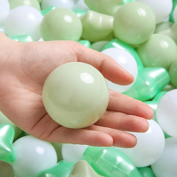 TRENDPLAY Star Ball Pit Balls for Toddlers -50 100 200 Count Star Balls Different Shapes, Non-Toxic Plastic Balls for Safe Play, Boys Girls Festival Party Decoration