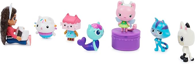Gabby’s Dollhouse, Deluxe Figure Gift Set with 7 Toy Figures and Surprise Accessory, Kids Toys for Ages 3 and up