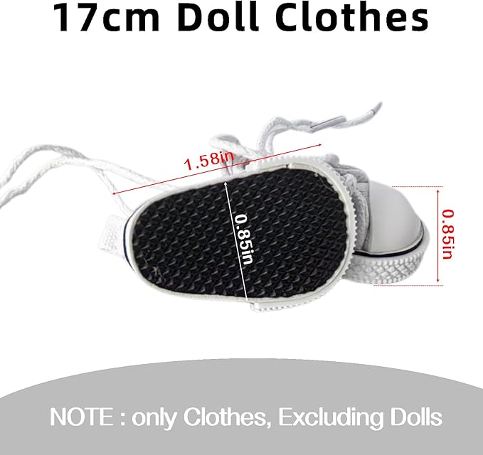 6.7 Inch Doll Cute Clothing Set with Accessories The for Birthdays Christmas and More for Doll Lovers Style_08