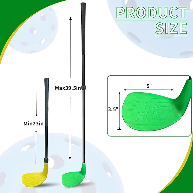 Golf Club with Oversize Head, Right-Handed Plastic Chipping Clubs for Outdoor Backyard Game Training Practice, Golf Accessories Gifts for Men