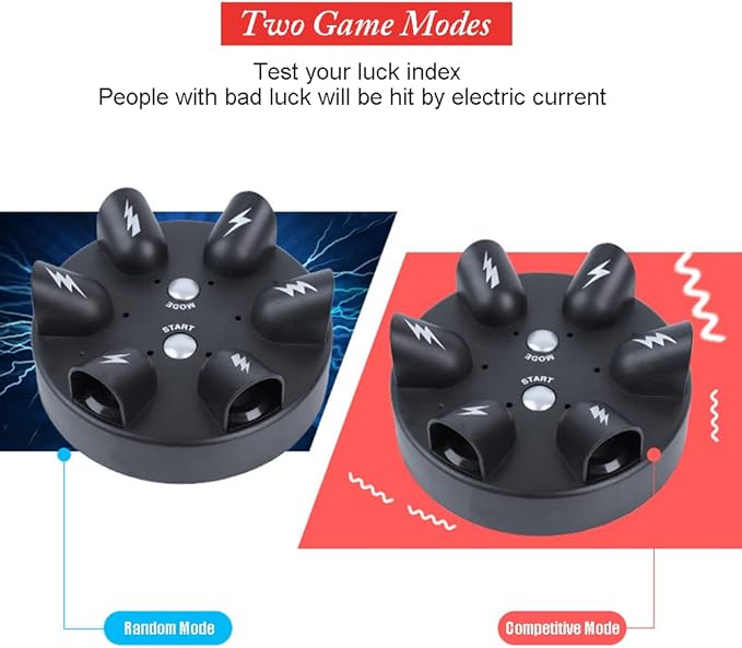 YEIBOBO ! Shock Roulette Party Game, Electric Game of Chance, Interesting Party Game Toy, Finger Shock Game Party Favor Gift for 2-6 Palyers