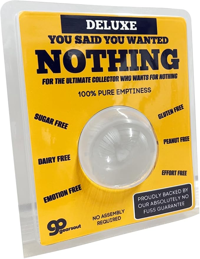Gears Out Novelty Deluxe Gift of Emptiness | Hilarious Prank Box | Gag Present for All Occasions | Funny Joke Surprise Package for Laughs