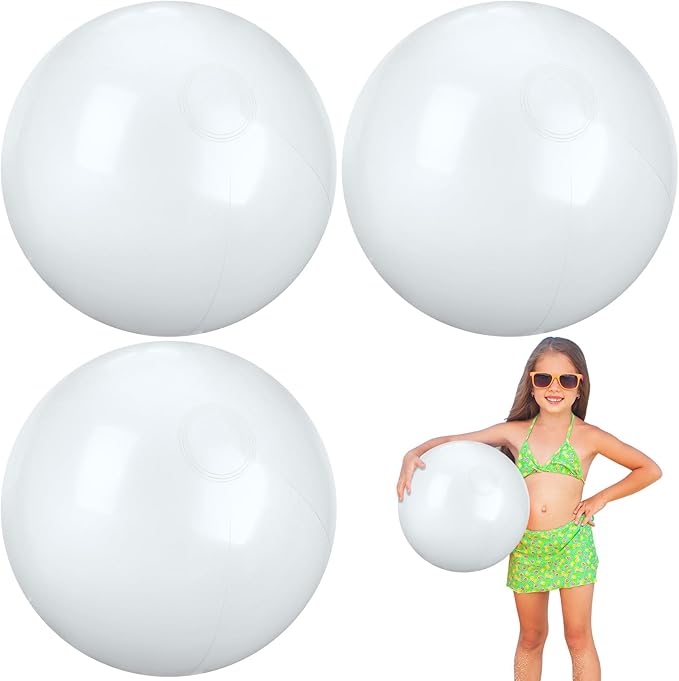 4 Pcs 12 Inch Solid Red Beach Balls Inflatable Beach Balls Bulk Large Blow up Pool Game Toys for Summer Beach