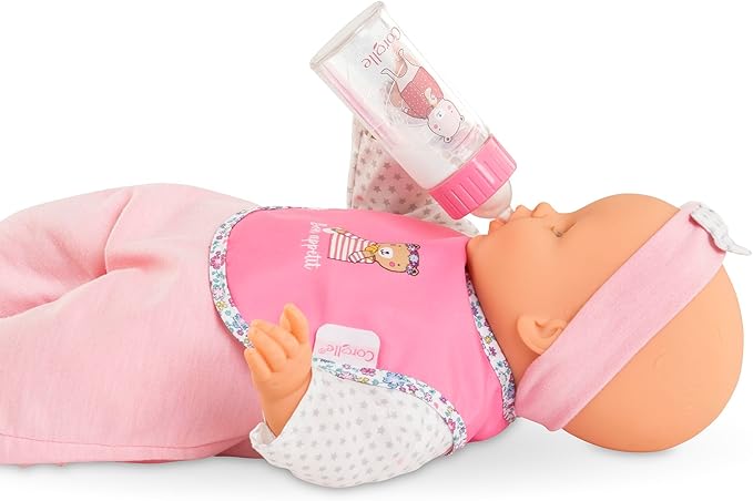 Corolle Magical Baby Bottle with Accessories Interactive Toy for Kids Age 3 and Up Educational Playtime