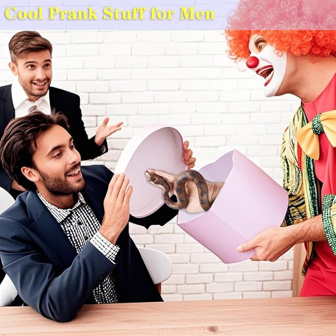 Ultra-Realistic Snake Toy to Scare Birds/Squirrels - 15-Inch Coiled/26-Inch Stretchy Garden Decor, Halloween Prank Gifts for Adults & Safe STEM Toy for Kids (Fer-de-Lance)