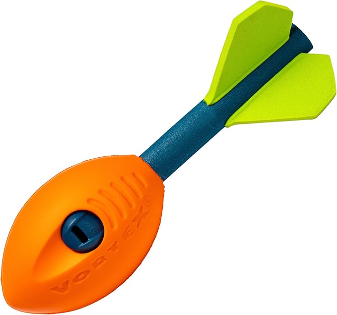 NERF Vortex Mini Aero Howler Foam Football - NERF Soft Mini Vortex Football for Long-Distance Throws - Perfect for Pool + Beach Ball - Kids Aero Howler Whistle Foam Ball