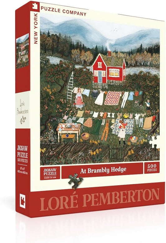 New York Puzzle Company - Loré Pemberton at Brambly Hedge - 500 Piece Jigsaw Puzzle for Family Game Nights by Loré Pemberton