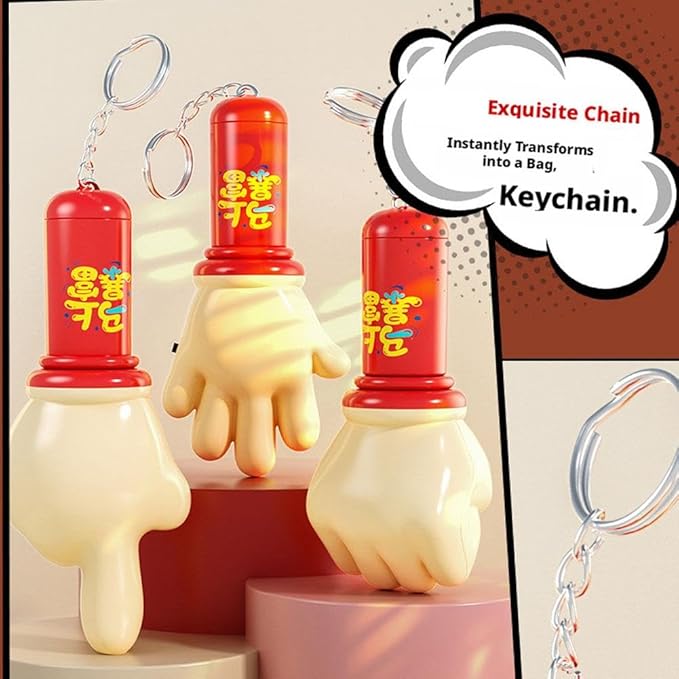 Funny Hand Prank Toy with Sound, Realistic Fist Design Novelty Gag with Hilarious Sound Effect Device, Cool Joke Gadget for Teen Boys Men Birthday Stocking Stuffer, White Elephant Gifts (3PC Gray)