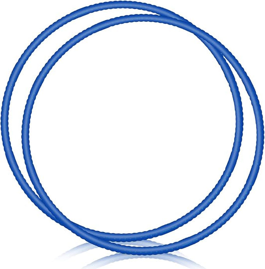 2 Pcs Toy Hoop Exercise Hoop Detachable Adjustable Plastic Toy Ring Playground Equipment for School Colored Circles Exercise Ring for Teens Dog Agility Equipment(Royal Blue,23 Inch)