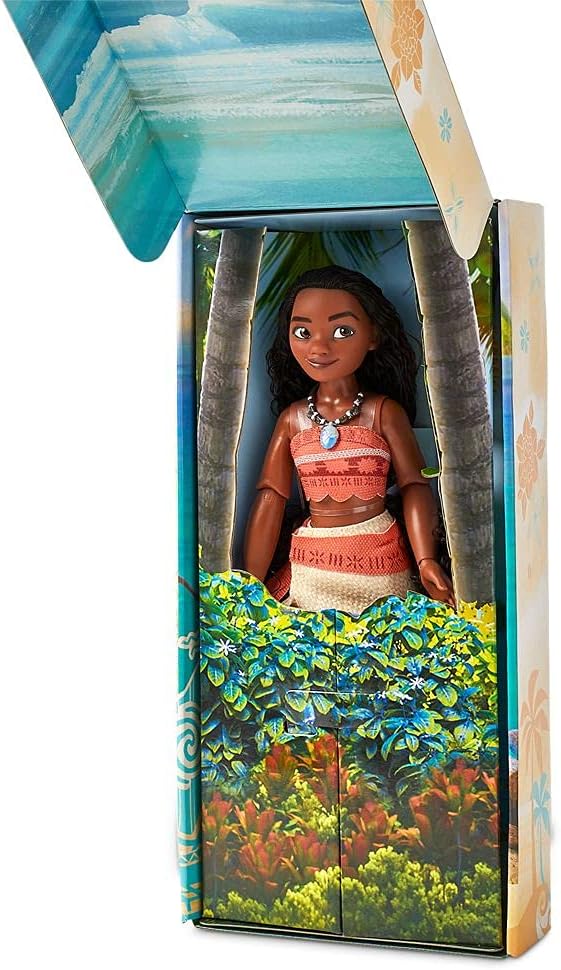 Disney Store Official Princess Classic Doll (Moana), 11 Inches, Includes Brush with Molded Details, Fully Posable Toy in Classic Outfit - Disney Princess Toys