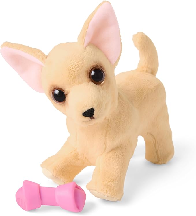 American Girl Barker Posey Tan Dog for 18-inch Dolls plus Pet Accessories