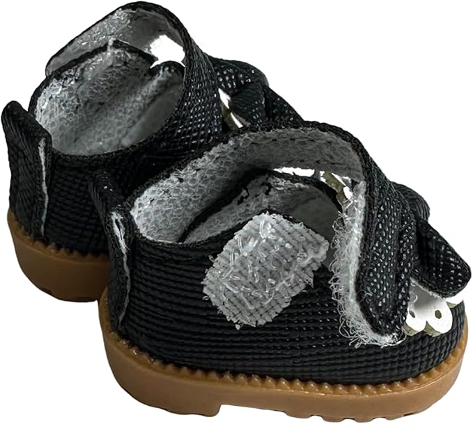 Premium Doll Shoes for Lububu, 15cm 17cm Dolls Accessories, Mini Leather Shoes Fashion Dress Up Doll Shoes Replacement (1, Mary Jane - Black)