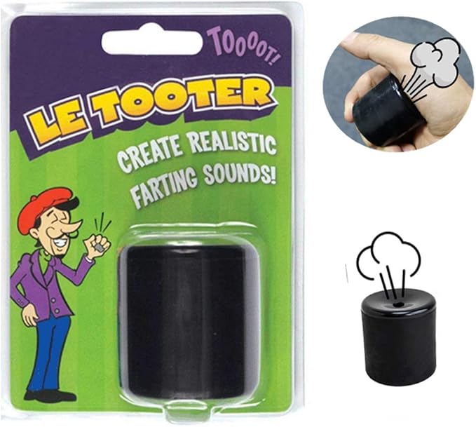 SHENGSEN Novelty Squeeze Pooter Fart Machine Funny Le Tooter Prank Farting Noise Maker for Joke Children's Day Party Gift Toy