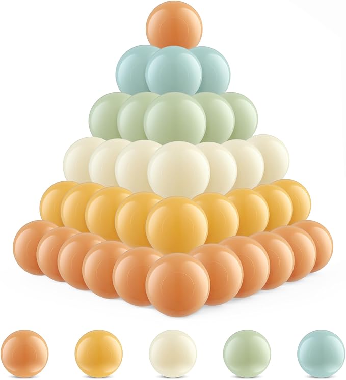 Clear Ball Pit Balls - Crush Proof Plastic Toy Balls for Boys and Girls