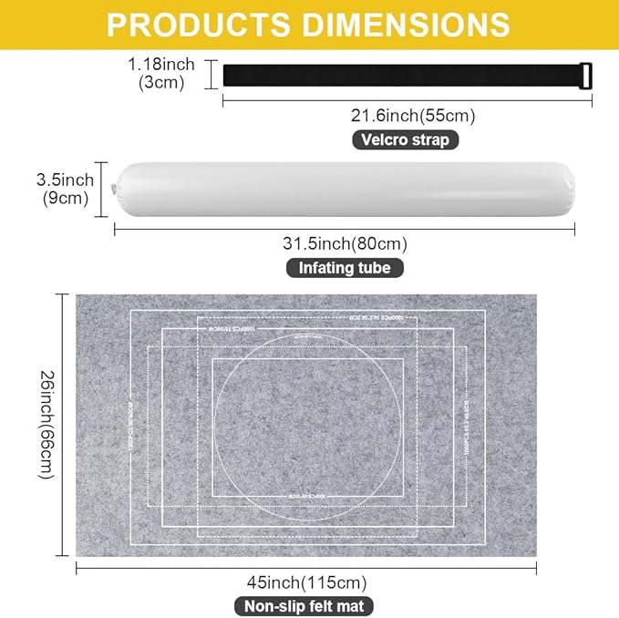Ainiv Jigsaw Puzzle Mat Roll Up 1500 Pieces, 46" x 26" Portable Felt Puzzles Board with Travel Storage Bag, Jigsaw Saver Pad Keeper for Adults Teens, Gray