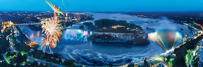 MasterPieces - 1000 Piece Jigsaw Puzzle, Niagara Falls Panoramic, Fun for Adults, Family, Kids 13"x39
