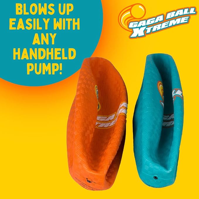 SCS Direct Gaga Ball Playground Balls (8.5 inches) w Air Pump- Durable Rubber Pack for Recess Dodgeball, Kickball, Gagaball Official Play & School -Fun Outdoor Toys & Gifts for Kids