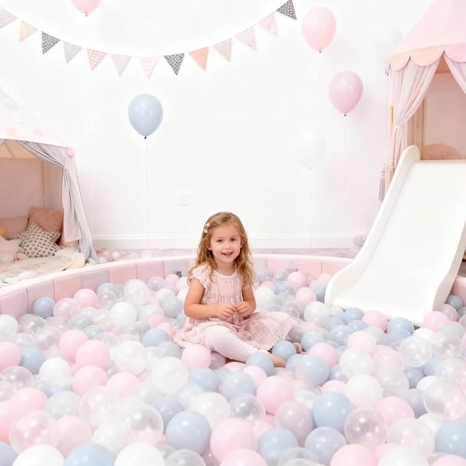 GOGOSO Ball Pit Balls for Toddlers Kids Plastic Balls for Ball-Pit Playpen Pool Baby Play Pastel BPA-Free Non Toxic Play Pastel Crush Proof Bal 50 100 200 500 1000 Count