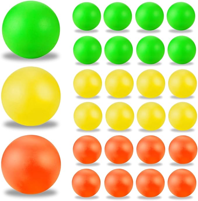 Pandahero Beach Paddle Ball Replacement Set - 12 Colorful High Visibility Waterproof Balls, Suitable for Smash Ball, Pro Kadima, and All Kinds of Outdoor Beach Paddle Games