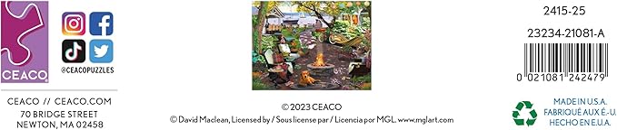 Ceaco - David Maclean - Marian's Garden - 500 Piece Jigsaw Puzzle, 24 x 18