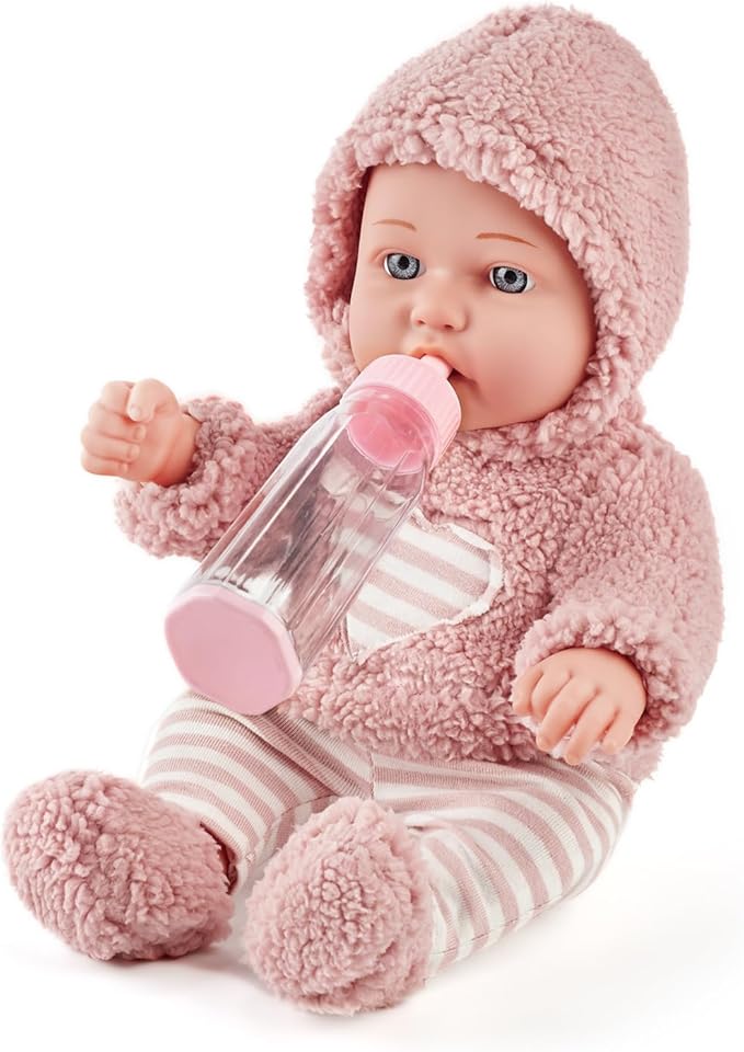 12 inch My First Baby Doll Toy playset with Accessories and Clothes in Gift Box, Ideal Gift for 3+ Years Old Girls Toddlers
