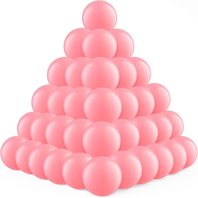 Clear Ball Pit Balls - Crush Proof Plastic Toy Balls for Boys and Girls