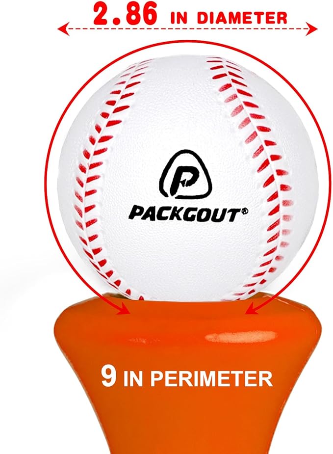PACKGOUT Soft Foam Baseballs for Kids & Teenagers - Practice & Replacement Balls