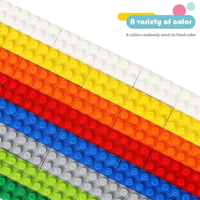 300 PCS Building Bricks Compatible with Lego Classic - 300 Pieces Basic Bulk Building Blocks in Random Color - Mixed Shape (300PCS)