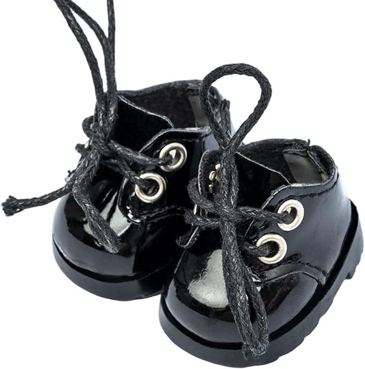 15-17cm Doll Shoes for 15-17cm Doll Boots, 6.7 inch Doll Shoes Accessories (Black)