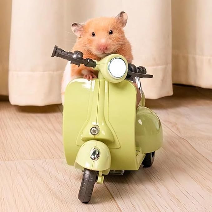 Scooter for Labubu with Light and Music, Have A Seat for Labubu Accessories, Mini Electric Doll Scooter Interactive Decor Desktop Ornaments for Labubu Collectors