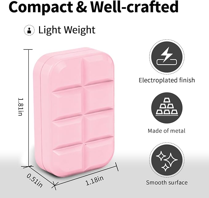 Fidget Toys Adults Metal Fidget Slider Magnetic EDC Haptic Fidget Toys for Adults (Chocolate Pink)