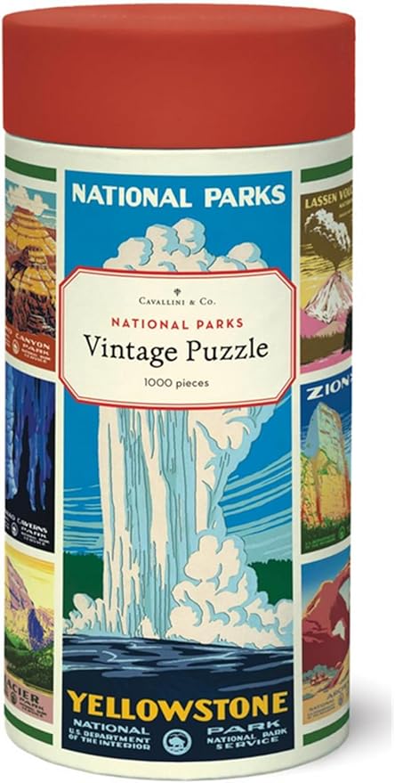 Cavallini & Co. National Parks Poster Puzzle- 1000 Pieces