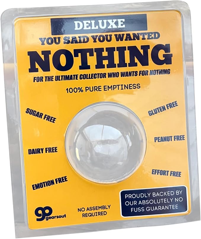 Gears Out Novelty Deluxe Gift of Emptiness | Hilarious Prank Box | Gag Present for All Occasions | Funny Joke Surprise Package for Laughs