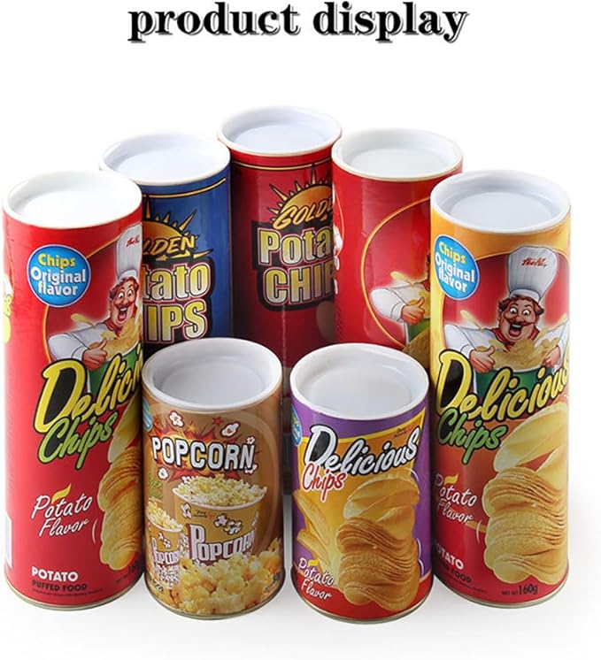 Cooplay Popup Snake in a Popcorn Can Prank, Halloween Fools Day Party Magic Trick Joke Gadget Fun Prank Gag Friend Christmas Toy