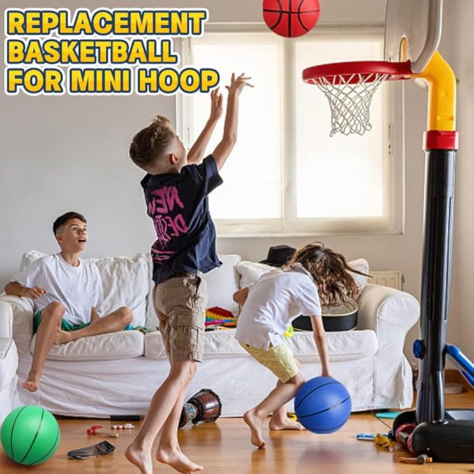 8.6 inch Basketball Toy for Kid Toddler Teen, Soft Ball for Basketball Hoop Shot Trainning, Size 7 Waterproof Basketballs for Swimming Pool, Sports Toy for Indoor Outdoor Water Games Pool Summer Party